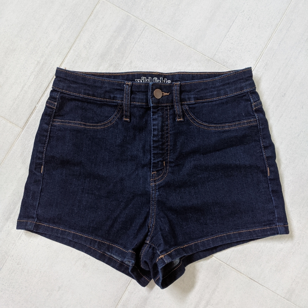 Denim High Waisted Shorts